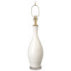 Bottle 40 in. White Ceramic Lamp