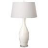 Bottle 40 in. White Ceramic Lamp