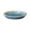 14 in. Blue Snow Ceramic Saucer