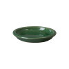 12 in. Green Ceramic Saucer