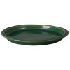 18 in. Green Ceramic Saucer