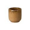 Barrel 11 in Round Moss Java Ceramic Planter