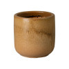 Barrel 16 in Round Moss Java Ceramic Planter