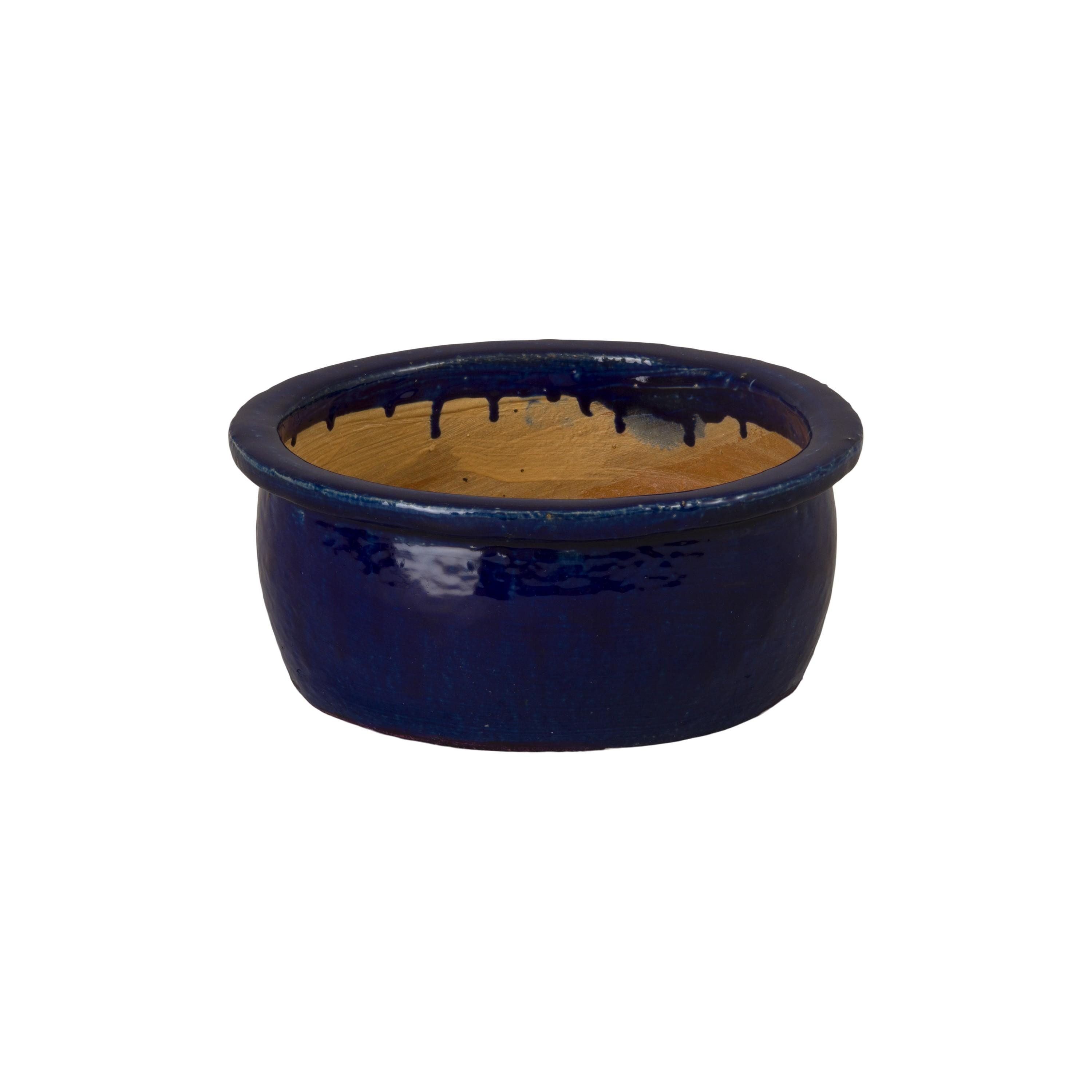 6 in. Shallow Ceramic Lip Planter