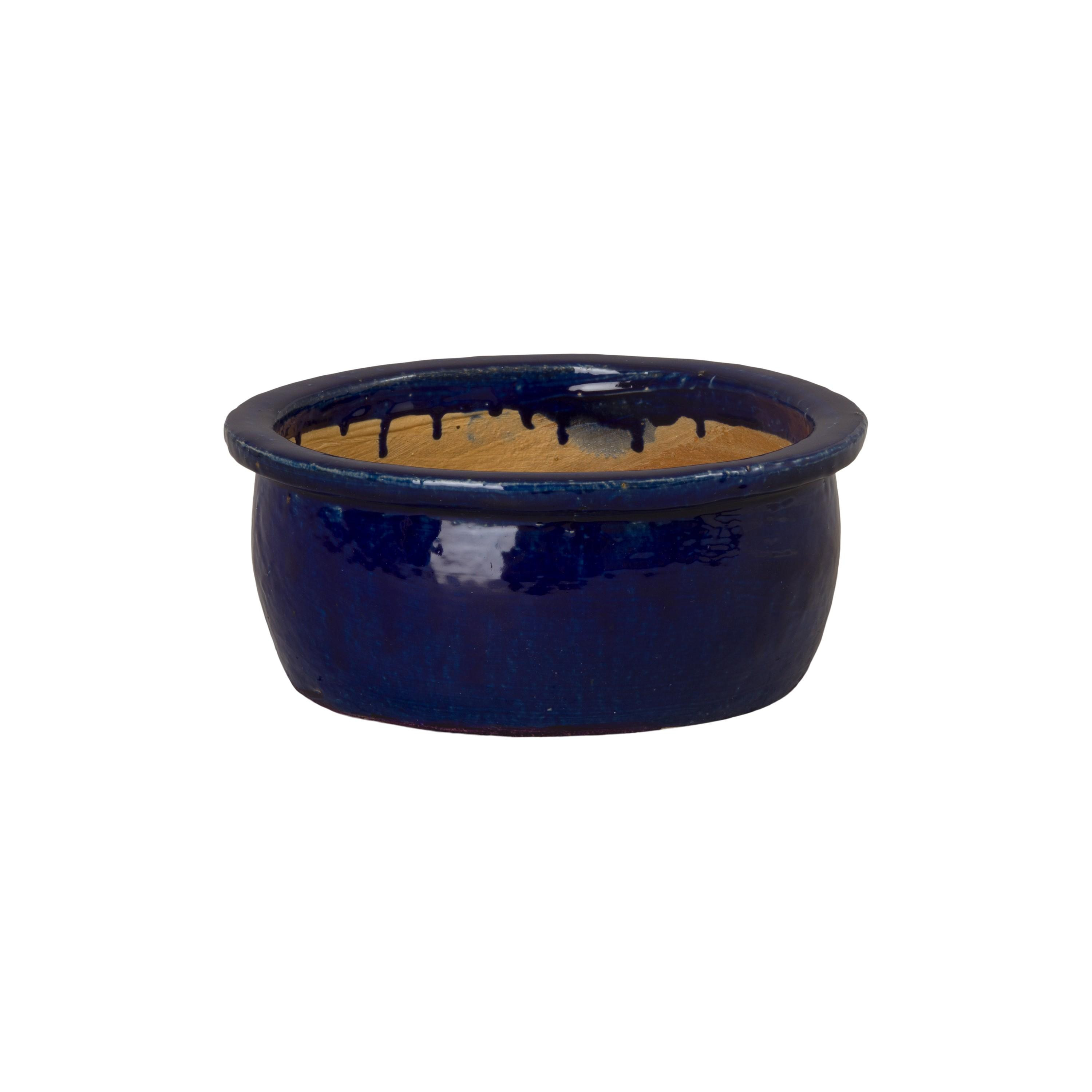 6 in. Shallow Ceramic Lip Planter