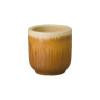 Barrel 11 in Round Amber Ceramic Planter
