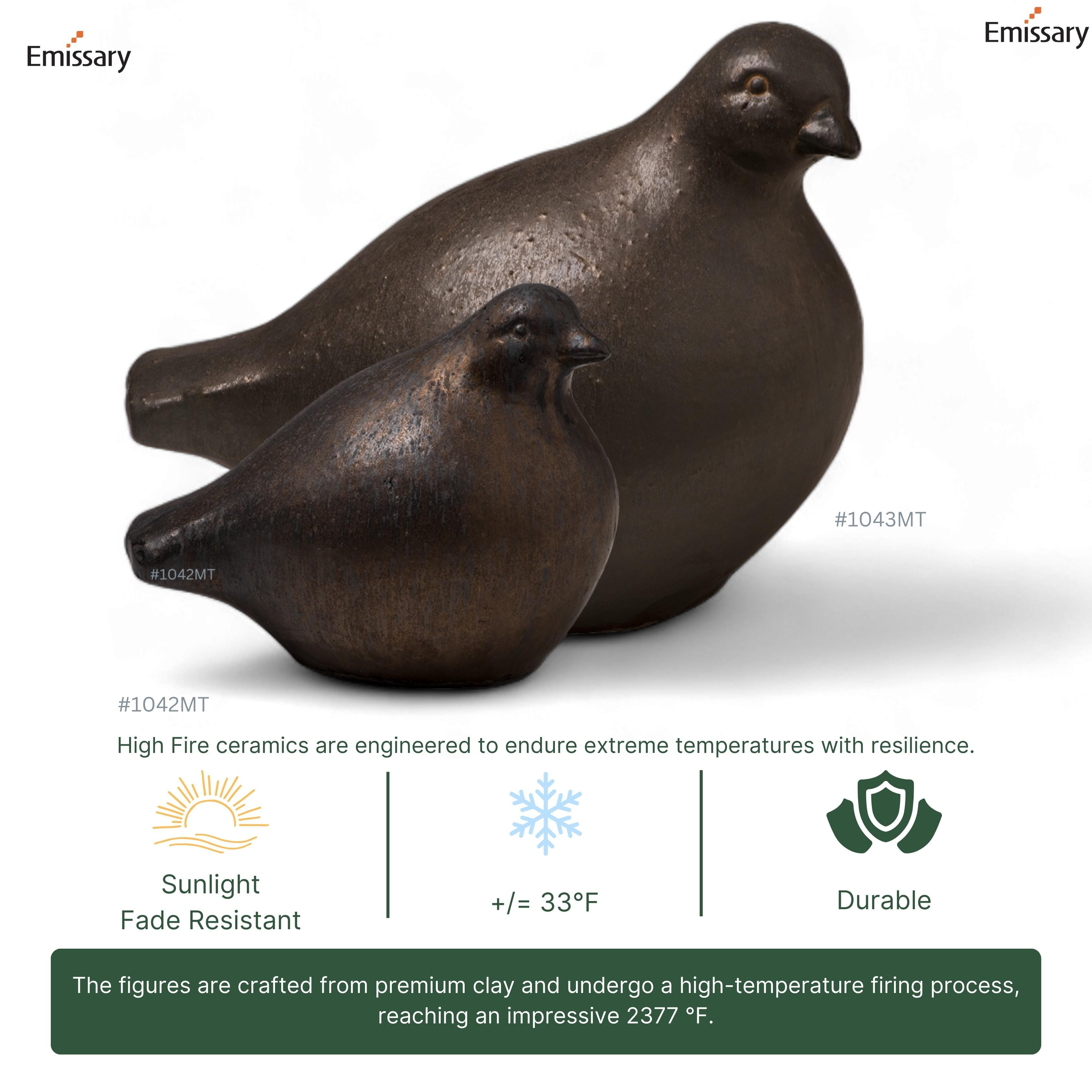 10 in. Quail Figurine