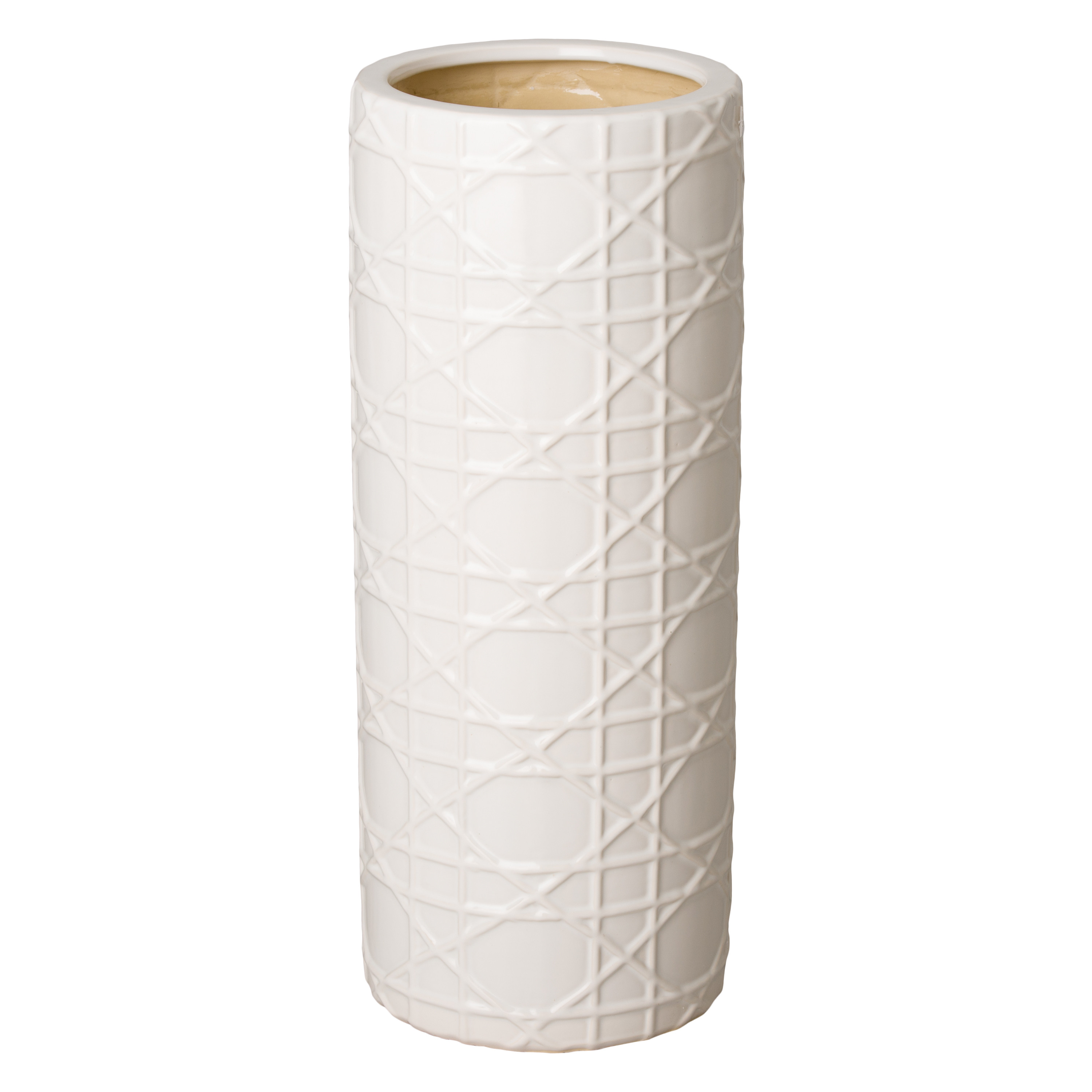 Cane Ceramic Umbrella Stand Emissary