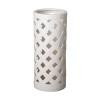 Criss Cross Ceramic Umbrella Stand