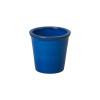 Pail 7 in. Blue Ceramic Planter