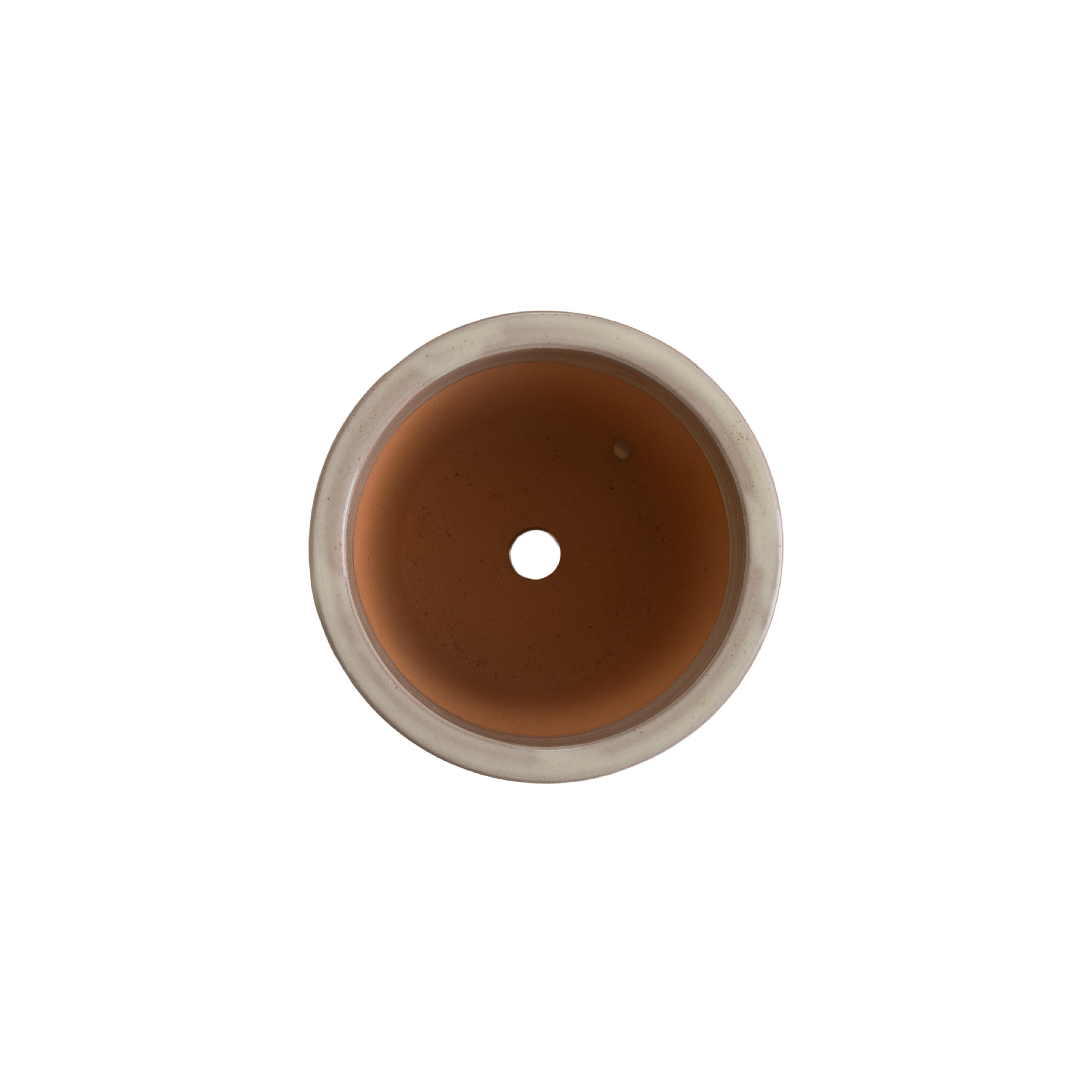 Pail 7 in. Cream Ceramic Planter