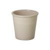 Pail 10 in. Cream Ceramic Planter