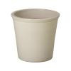 Pail 12 in. Cream Ceramic Planter