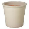 Pail 15 in. Cream Ceramic Planter