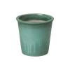 Pail 10 in. Green Kelp Ceramic Planter