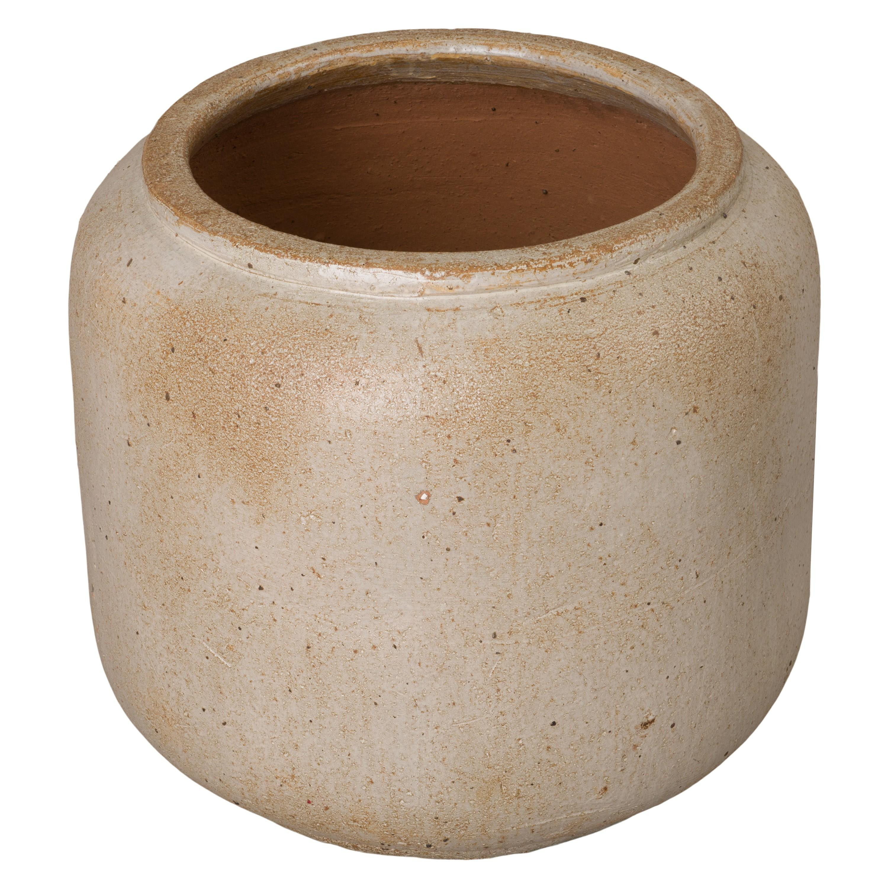 Squat 20 in. Round Ceramic Planter