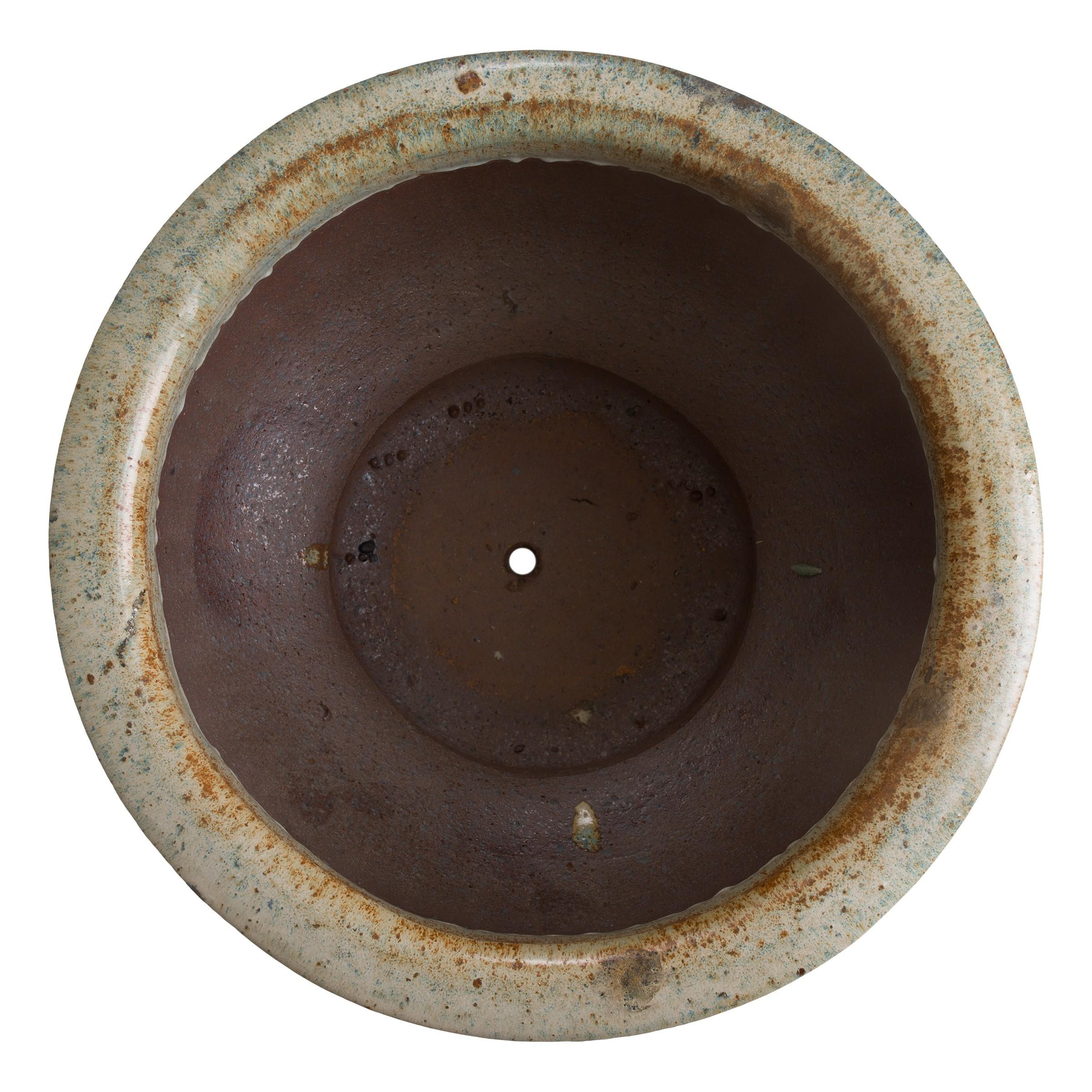 14.5 in. Pedestal Bowl Ceramic Planter