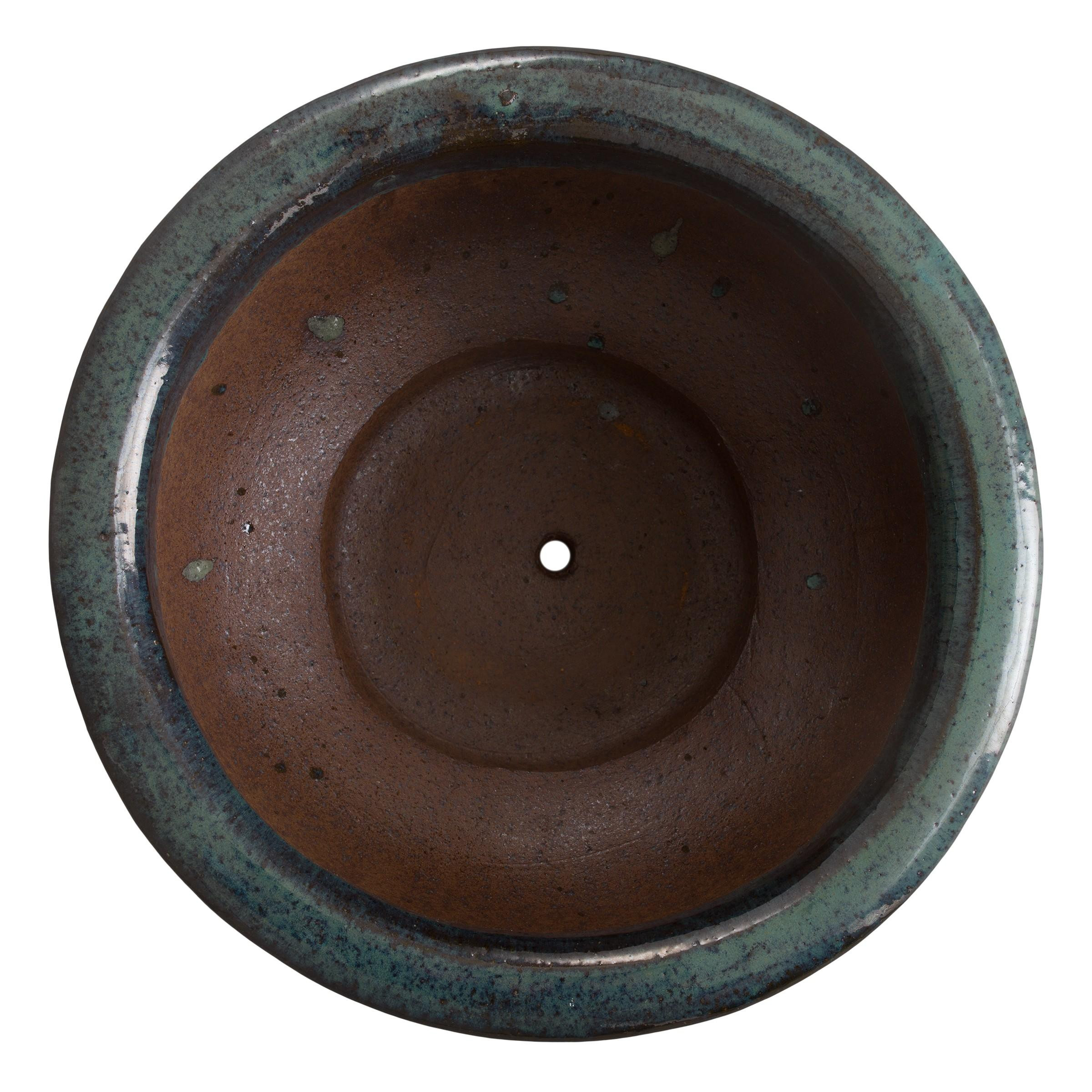 14.5 in. Pedestal Bowl Ceramic Planter