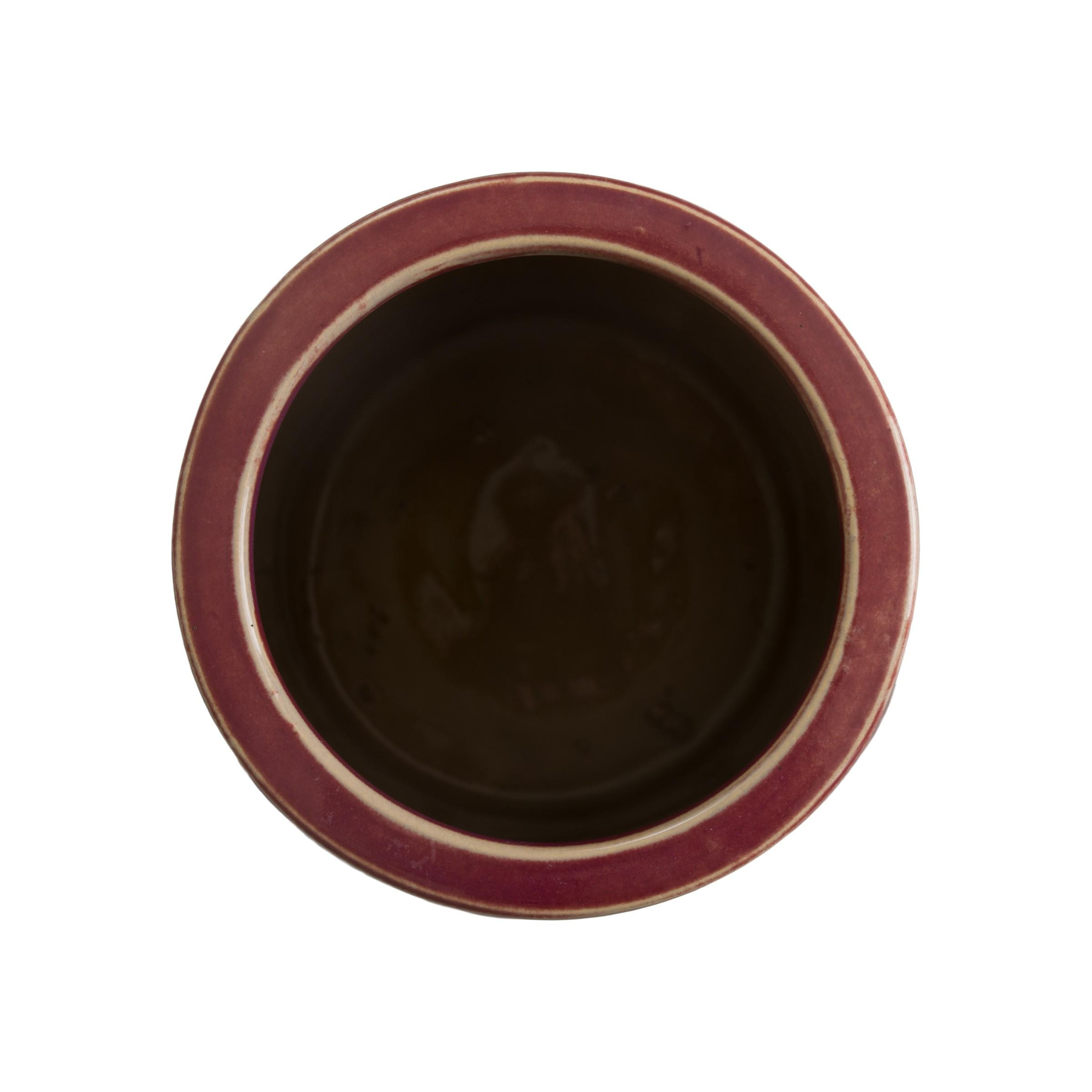 Two-Tone Eggplant Ceramic Umbrella Stand