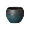 12.5 in. H Round Net Ceramic Planter