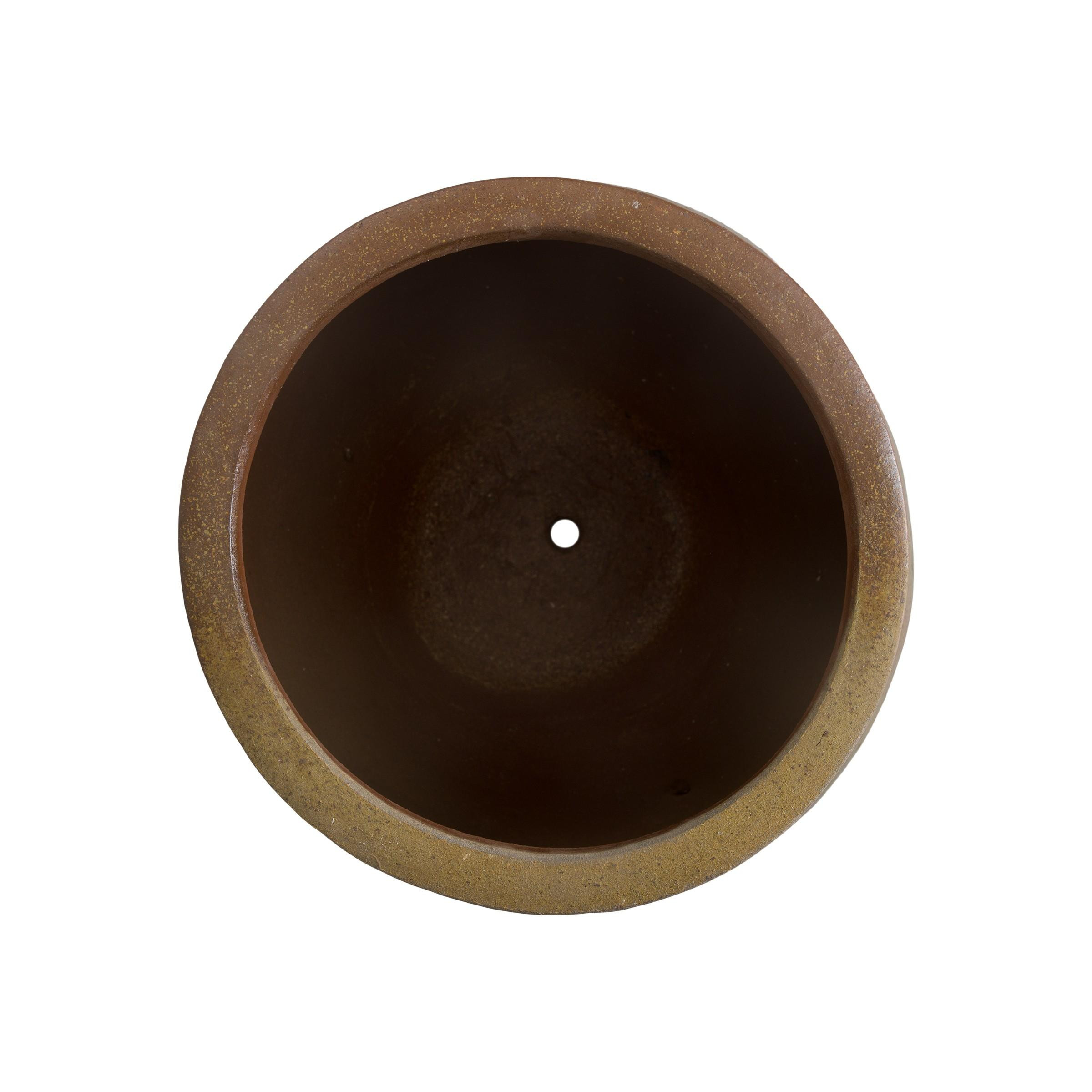 22 in. Round Ceramic Planter
