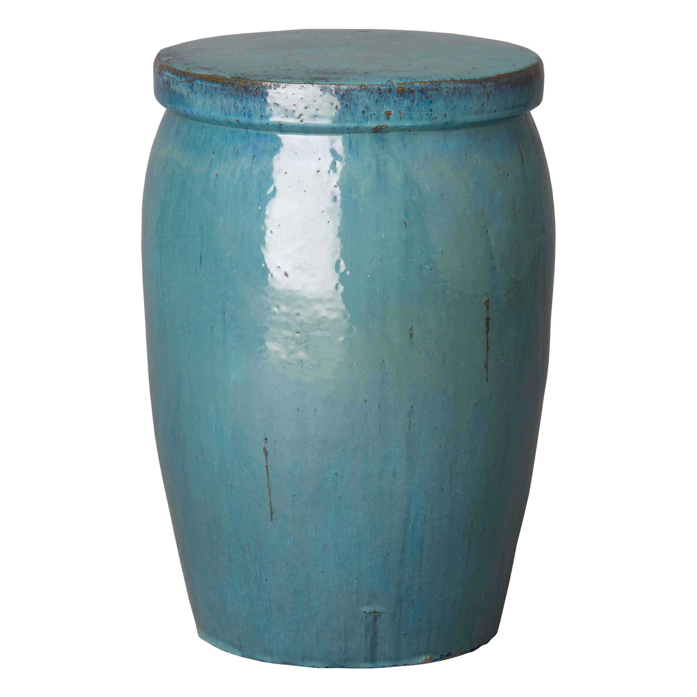 21 in. Drum Too Garden Stool