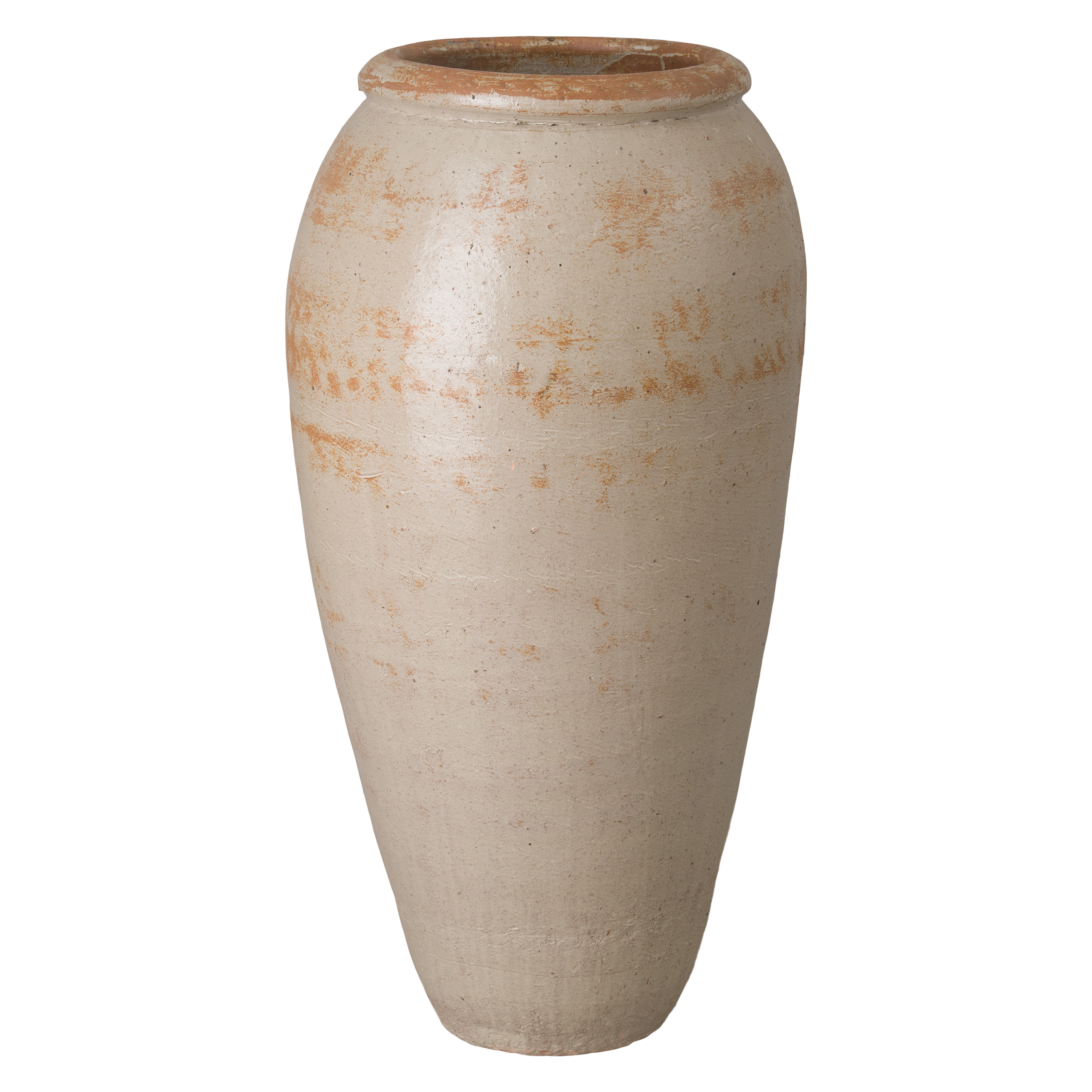 45 in. Tall Tropical Sand Ceramic Storage Jar