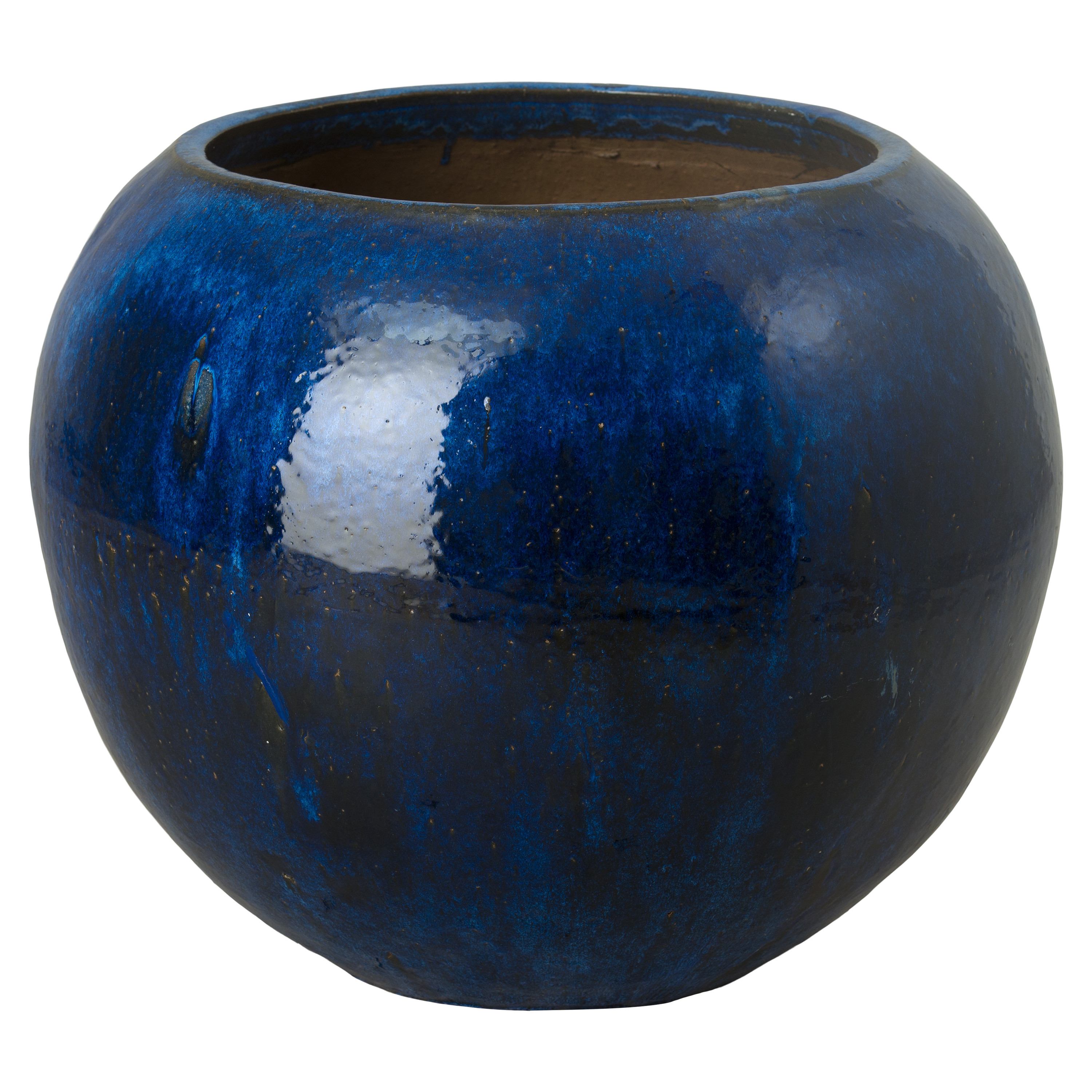 23 in. Ball Ceramic Planter