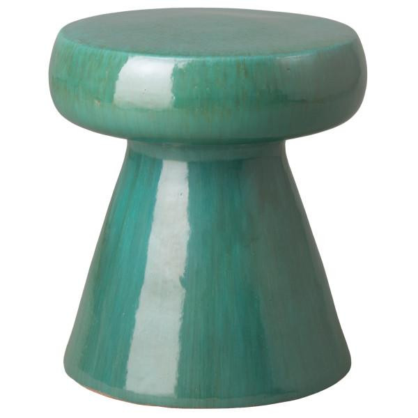 Melrose International Wood Mushroom Stool 15.5