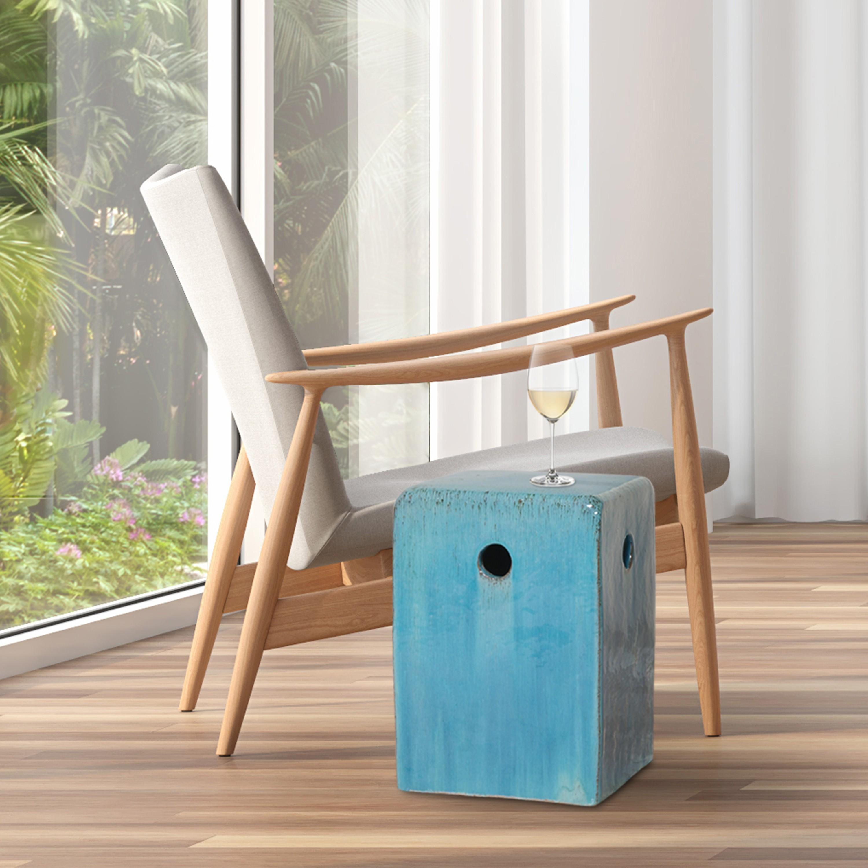 18 in. Square Garden Stool