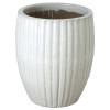 25 in. Round Ridge Ceramic Planter