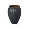 Wave 19 in. Antique Blue Ceramic Planter