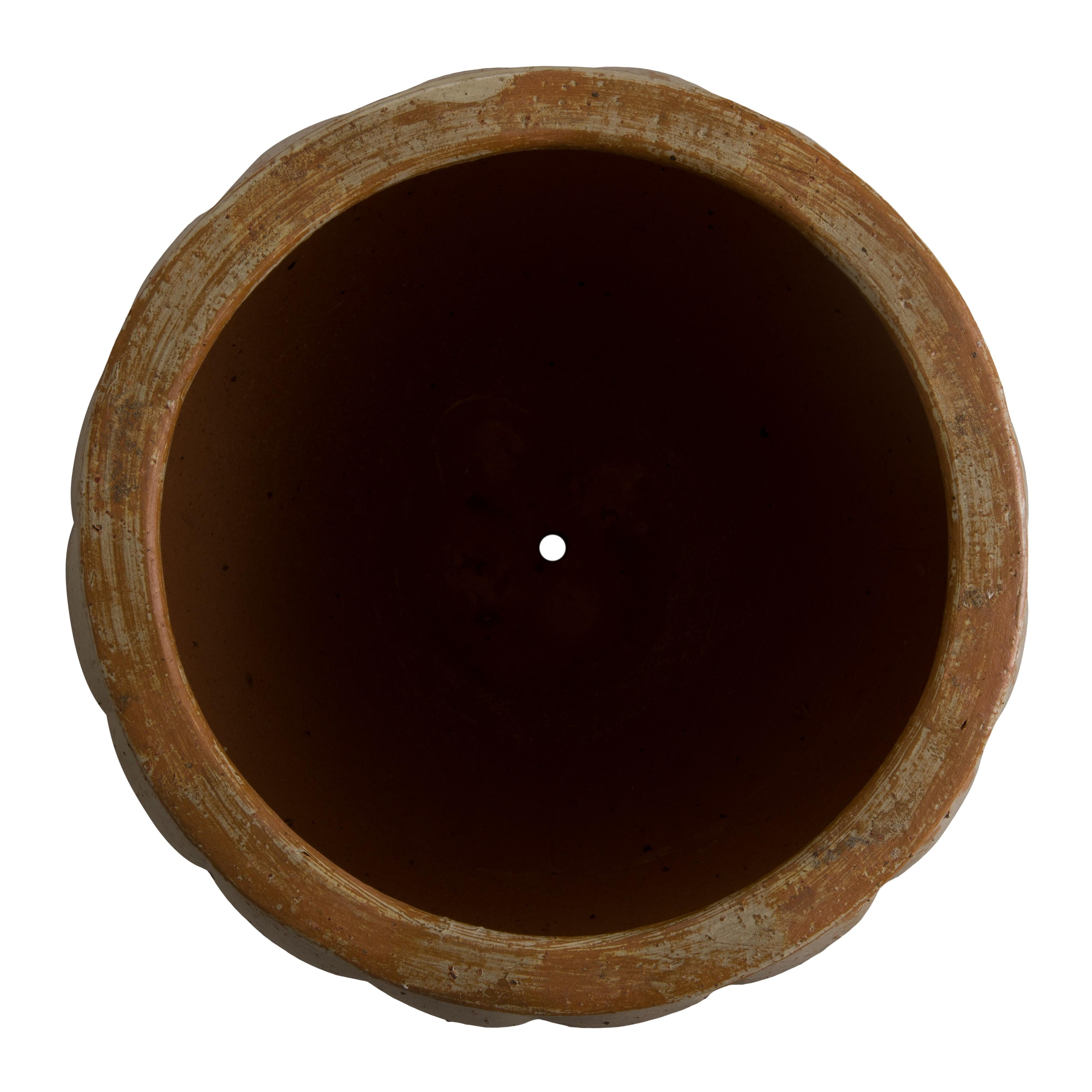 Wave 27 in. Tropical Sand Ceramic Planter