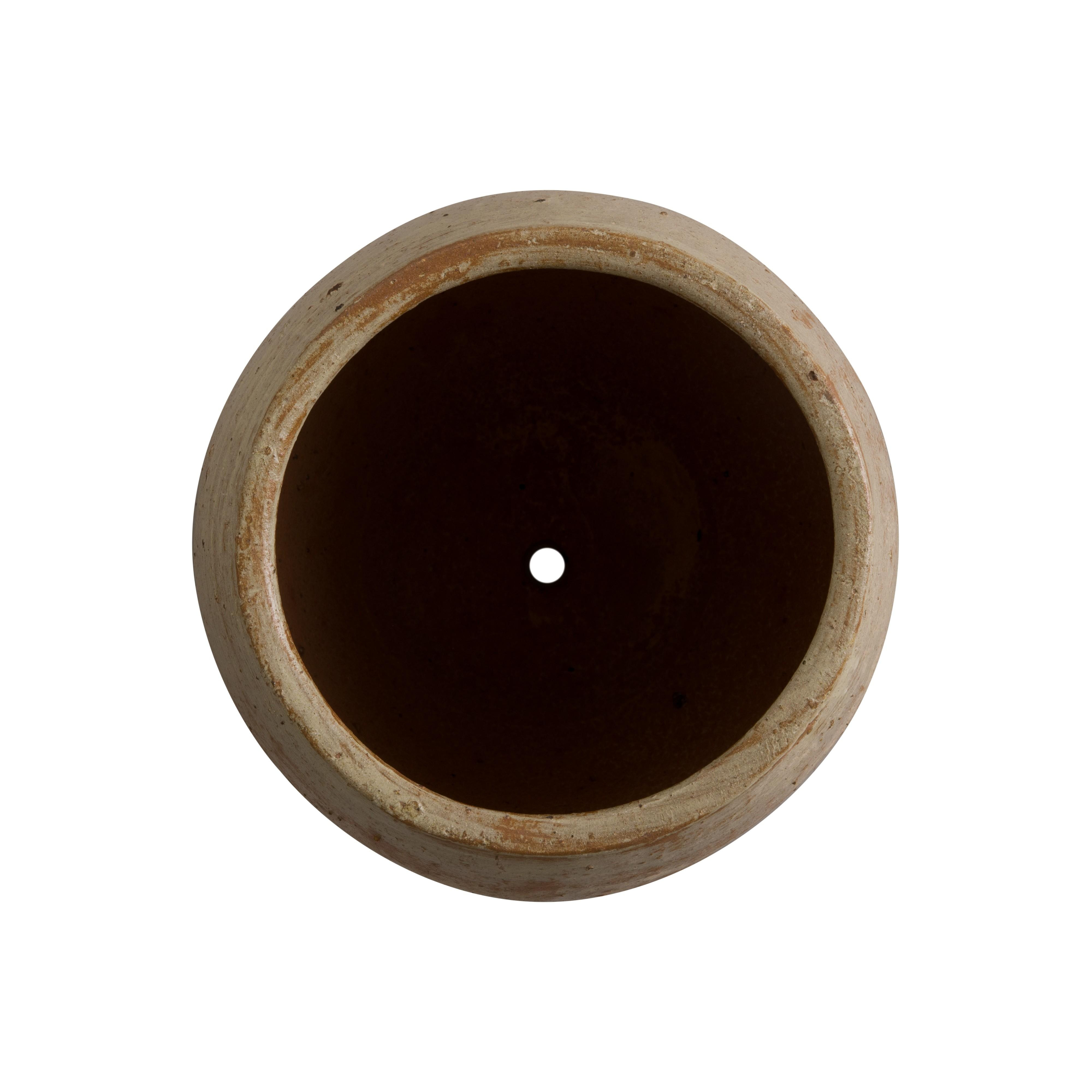 Arc 17 in. Tropical Sand Ceramic Planter