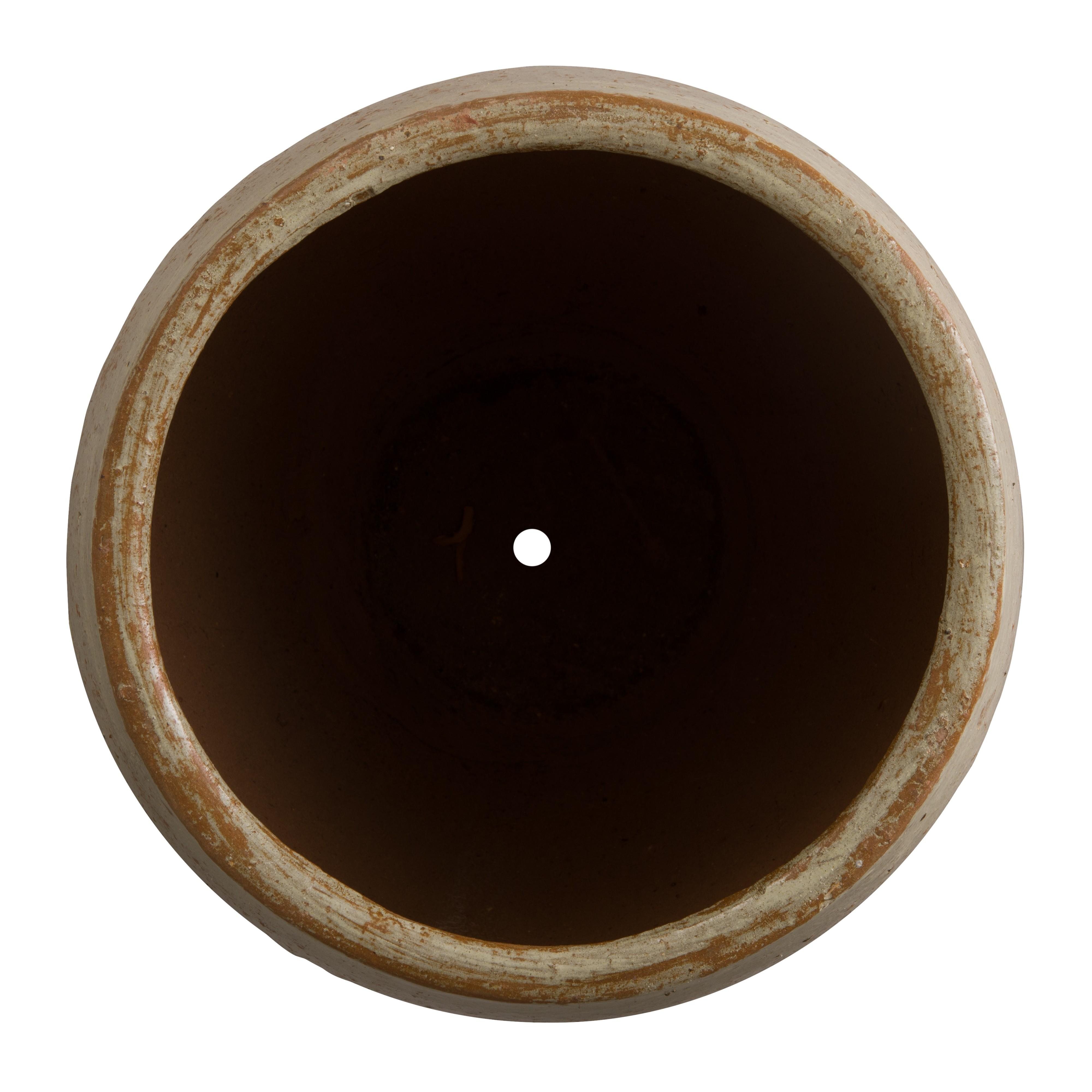 Arc 24 in. Tropical Sand Ceramic Planter