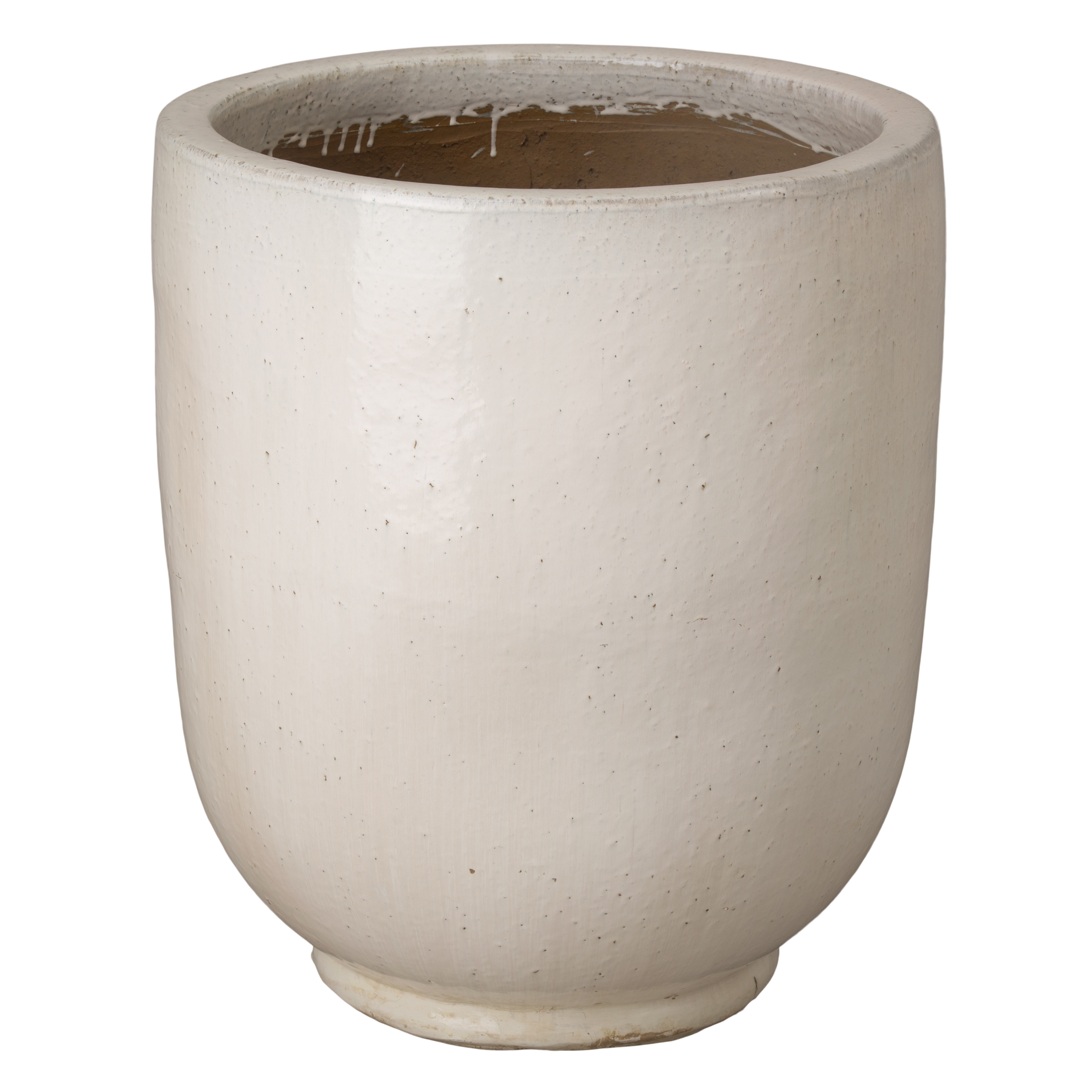 29 in. Round Ceramic Planter