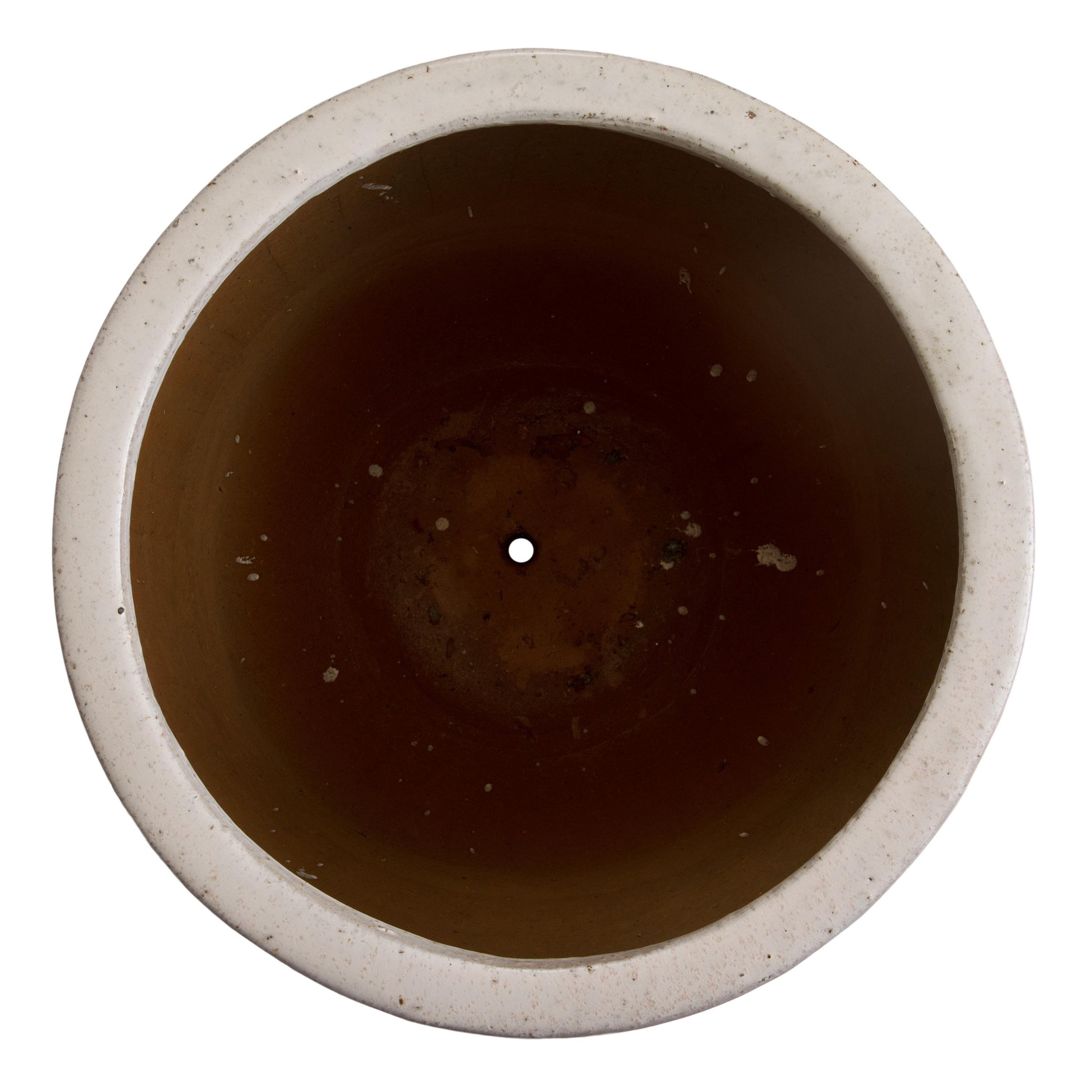 29 in. Round Ceramic Planter