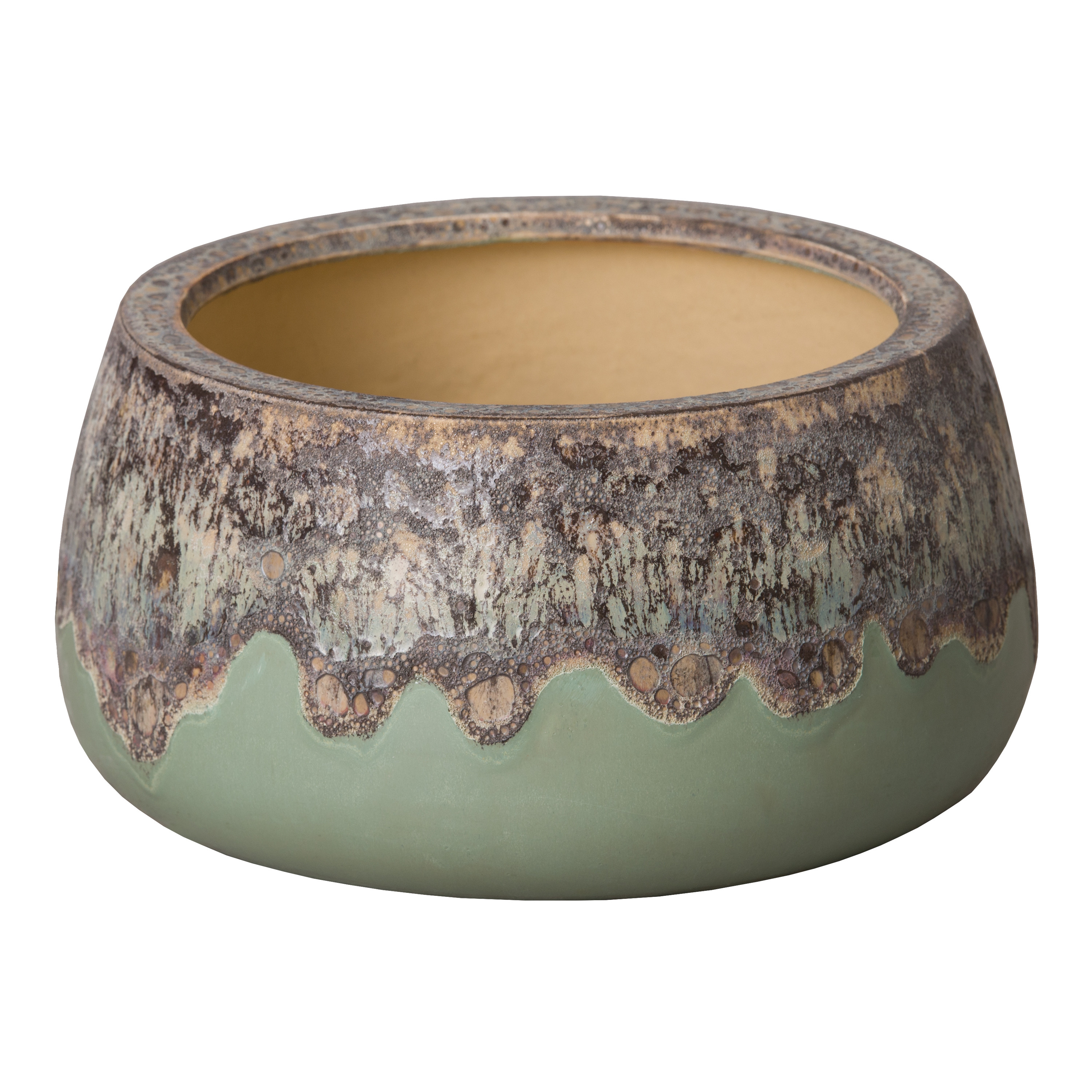13 in. Dia Shallow Planter