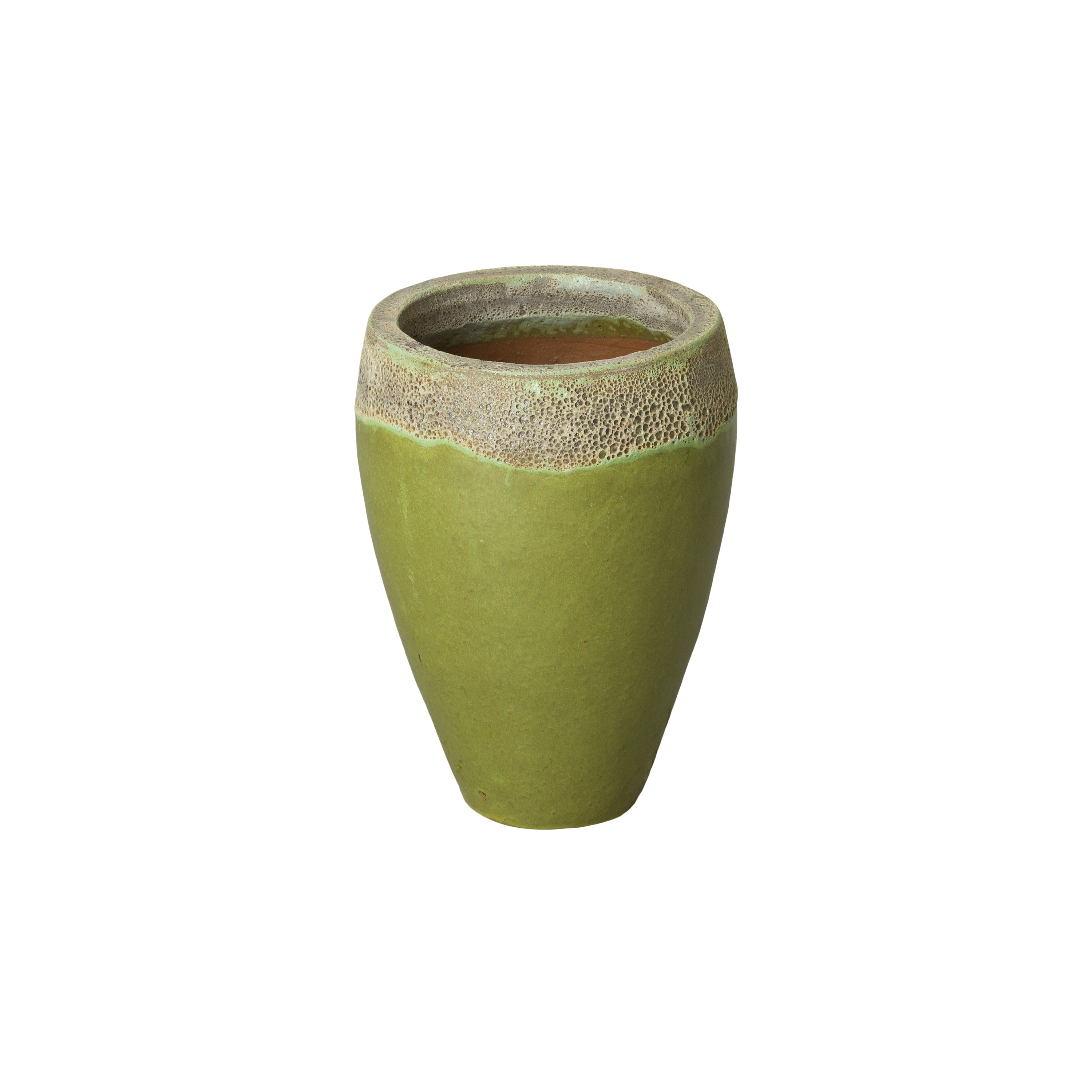15 in. H Round Ceramic Planter