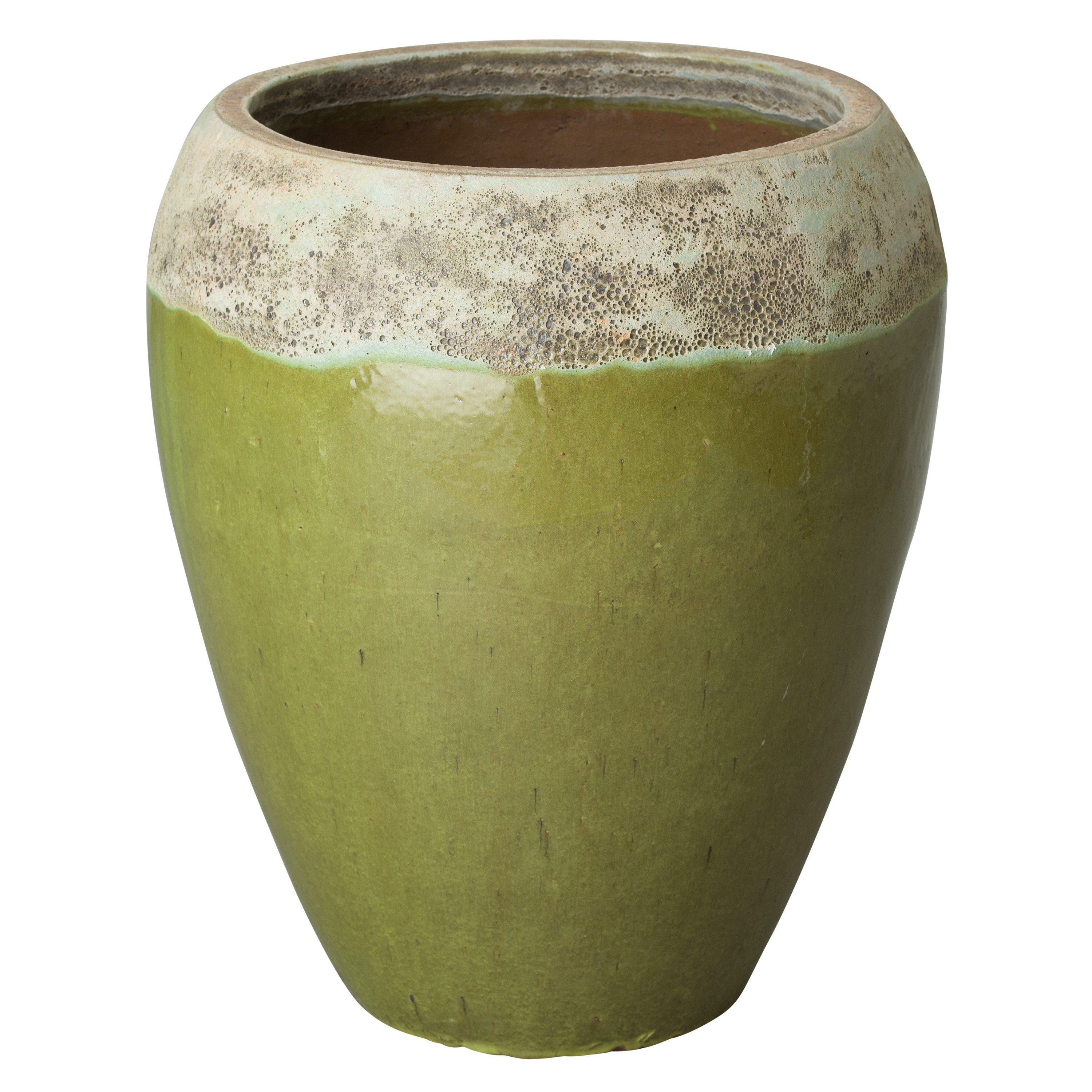 29 in. H Round Ceramic Planter