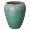 29 in. H Round Ceramic Planter