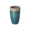 23 in. Tall Round Ceramic Planter