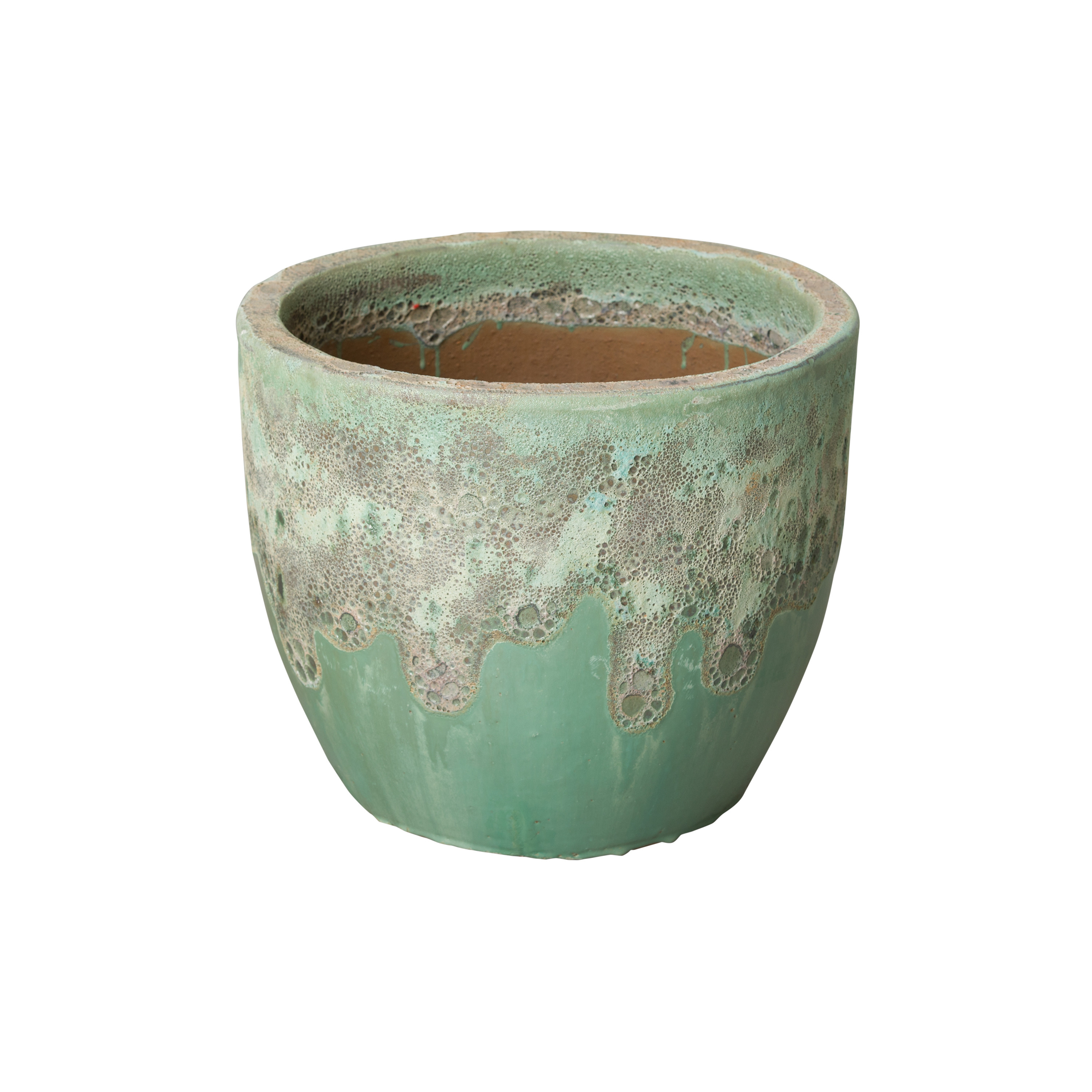 15.5 in. H Round Ceramic Planter