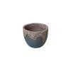 11 in. H Round Ceramic Planter