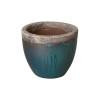 15.5 in. H Round Ceramic Planter