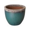 20 in. H Round Ceramic Planter