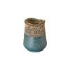 14.5 in. Sack Reef Teal Ceramic Planter