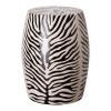 19 in. Zebra Garden Stool