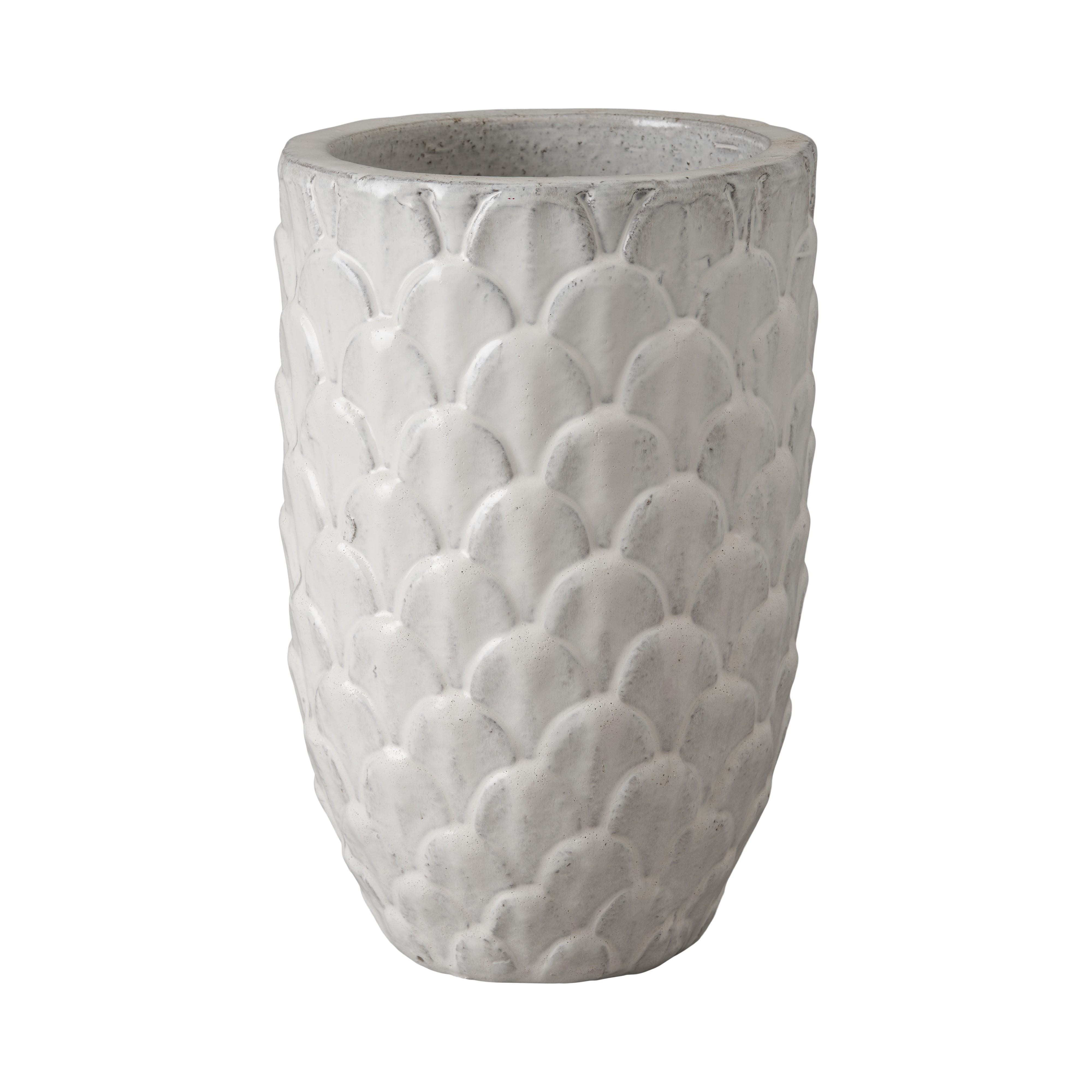 19 in. Pinecone Planter