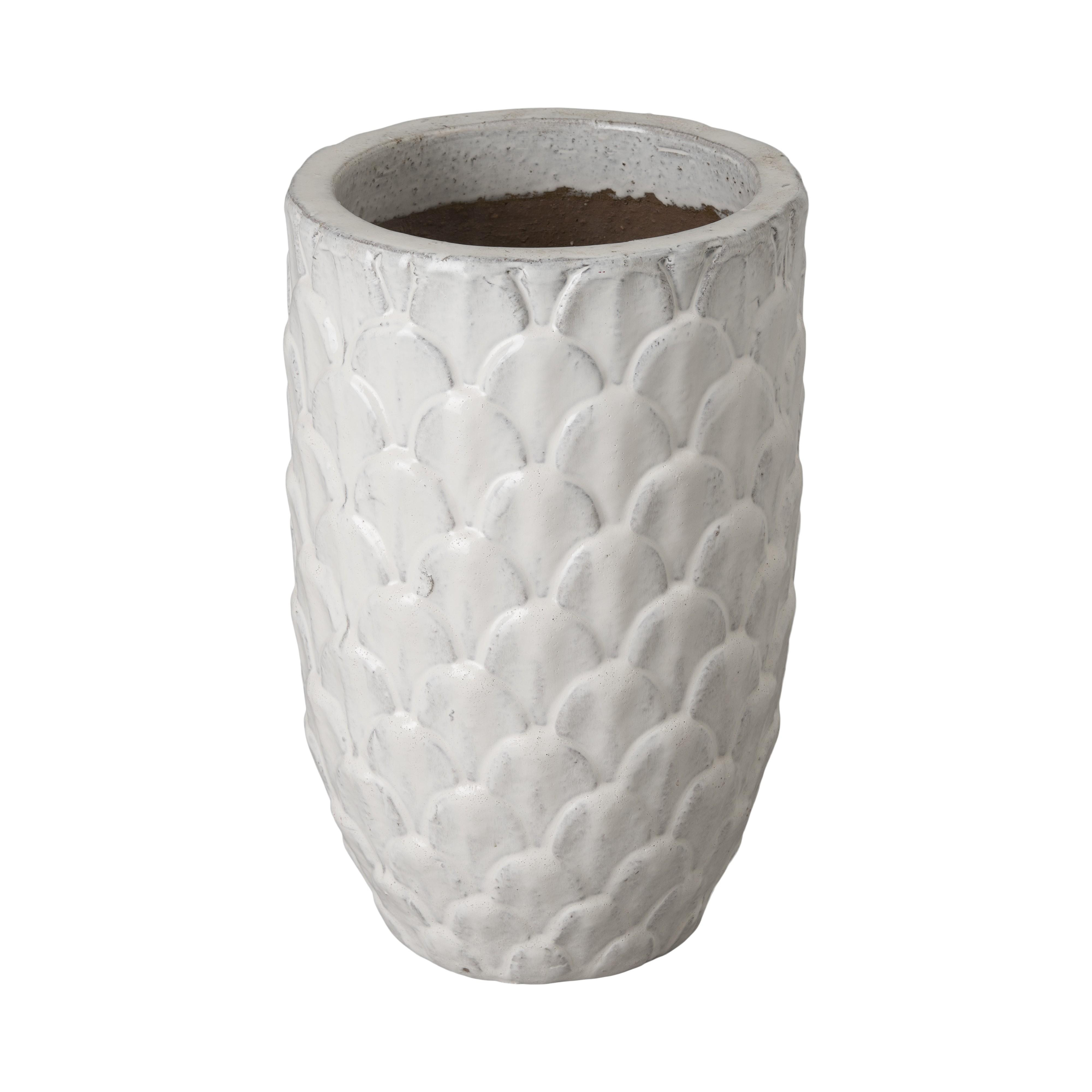 19 in. Pinecone Planter